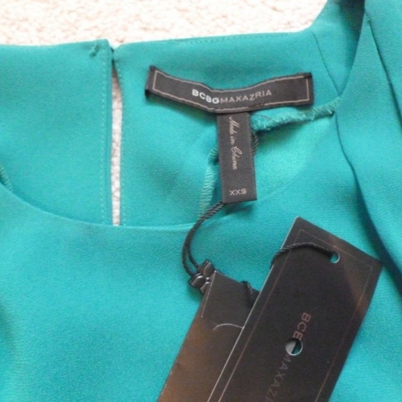 Green Teal Susi Side-Ruffle Flowy Dress - Picture 6 of 7